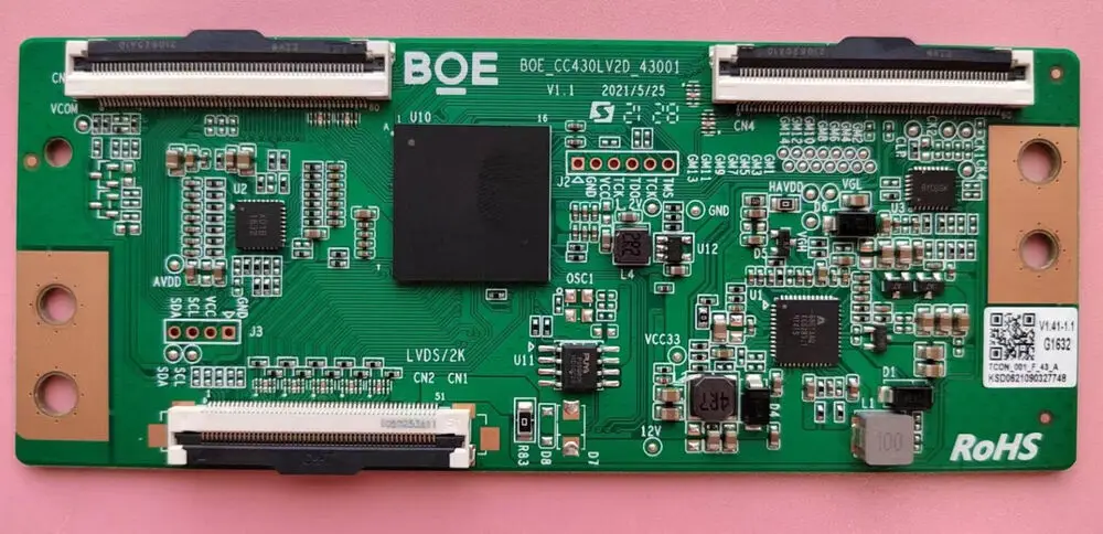 

For BOE_CC430LV2D_43001 V1.1 KSD06210605 T-Con Board For Vizio D43f-J04