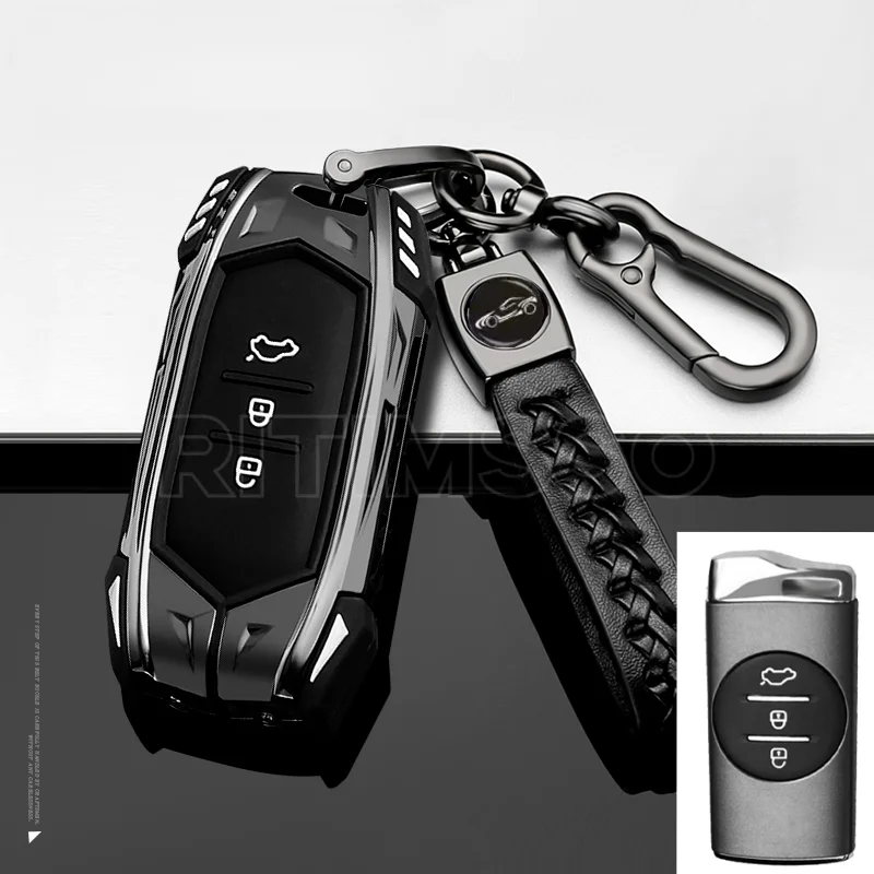 Новый чехол для дистанционного ключа из цинкового сплава для Chery Tiggo 8 Arrizo 5 7 Pro EQ7 5x 3x Tiggo 7 Pro 2020 Gx, держатель, аксессуары