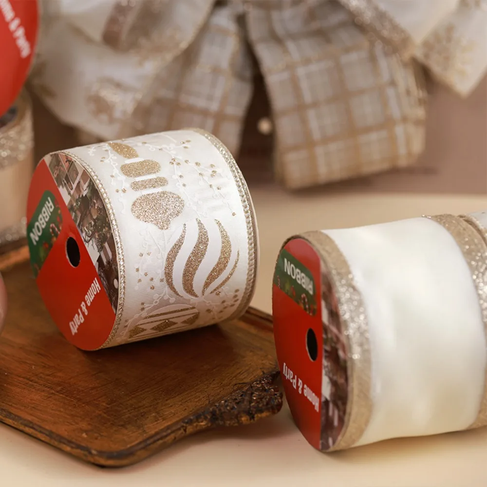 10 ярдов рождественские ленты имитация конопли материал цвета шампанского