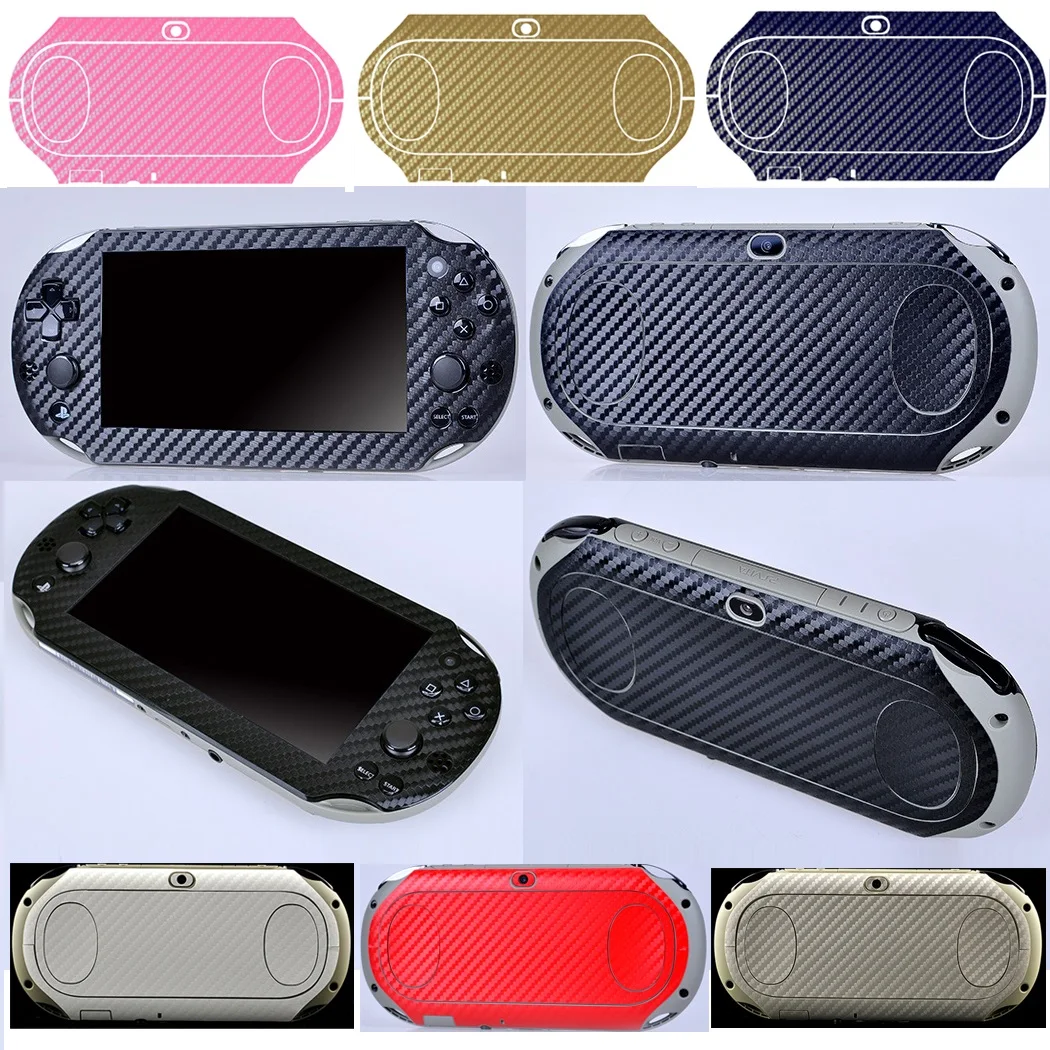 Фото 7 цветов, углеродное волокно, виниловая Защитная Наклейка для Sony PS vita PSV 2000, наклейки PSV2000 №1