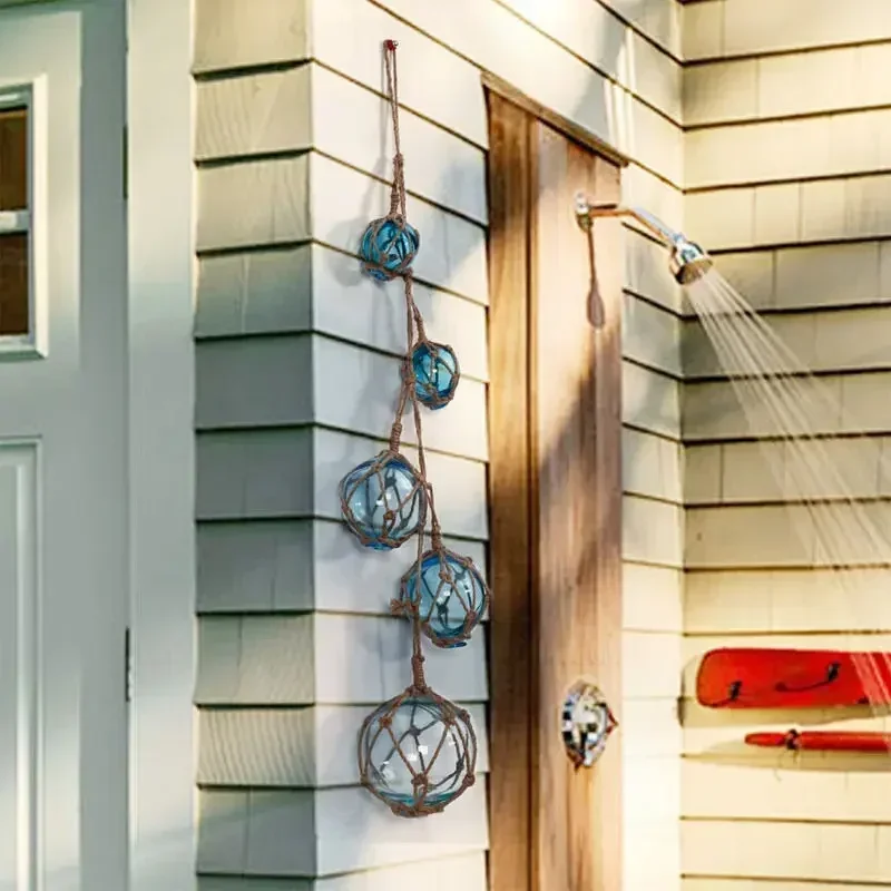 Европейский Креативный настенный подвесной пеньковый стеклянный плавающий шар