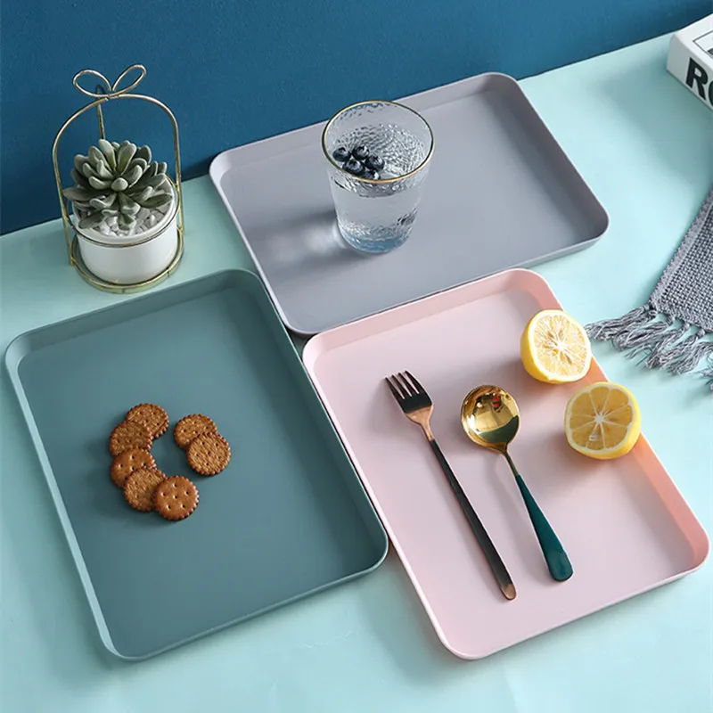 

Tray tea tray plastic fruit tray rectangular living room barbecue coffee shop restaurant kindergarten dinner plate tableware
