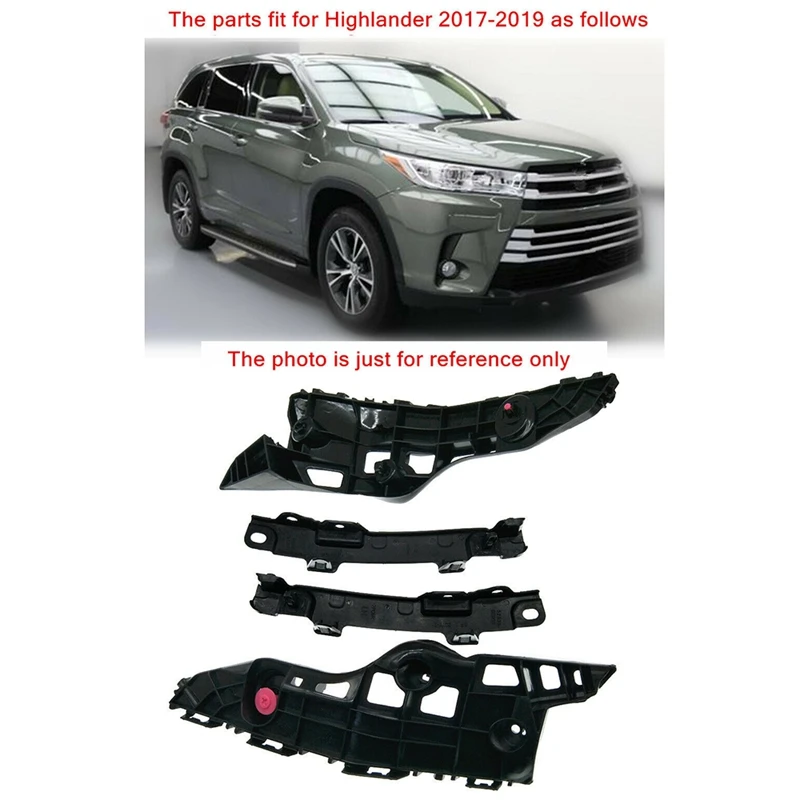 

Car Bumper Holder Mount Bracket Spacer Support For Toyota Highlander 2014-2019
