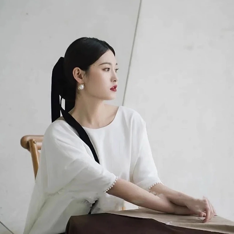 Элегантные черные заколки для волос с бантиком роскошные бантом украшения