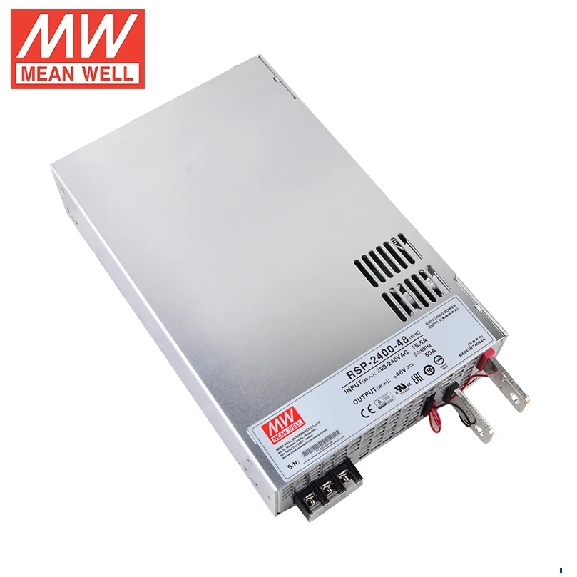 

MEAN WELL RSP-2400 High Power PFC switching power supply 24V 12V 48V High efficiency 2400W Parallel S High quality