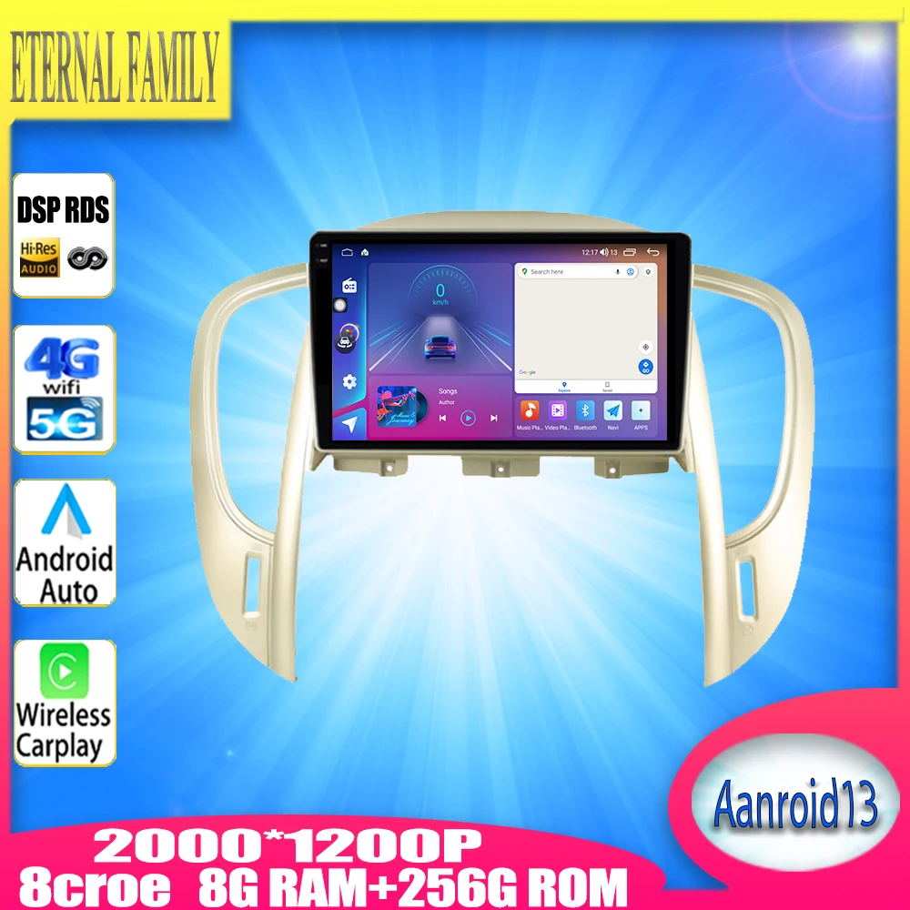 

Android 13 Carplay For Buick LaCrosse LA 2009 - 2013 Car Radio Stereo Multimedia Video Player Navigation GPS WIFI 4G LET BT5.0