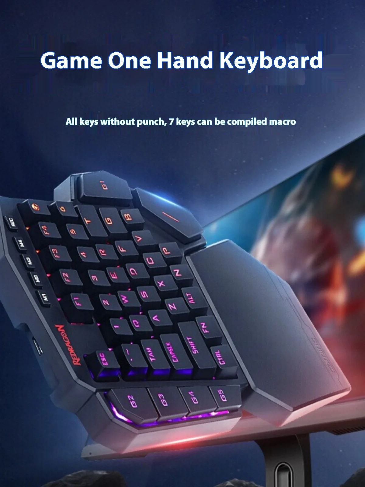 Беспроводная механическая клавиатура Redragon K585 Diti 2 4 ГГц 42 клавиши Rgb-подсветка