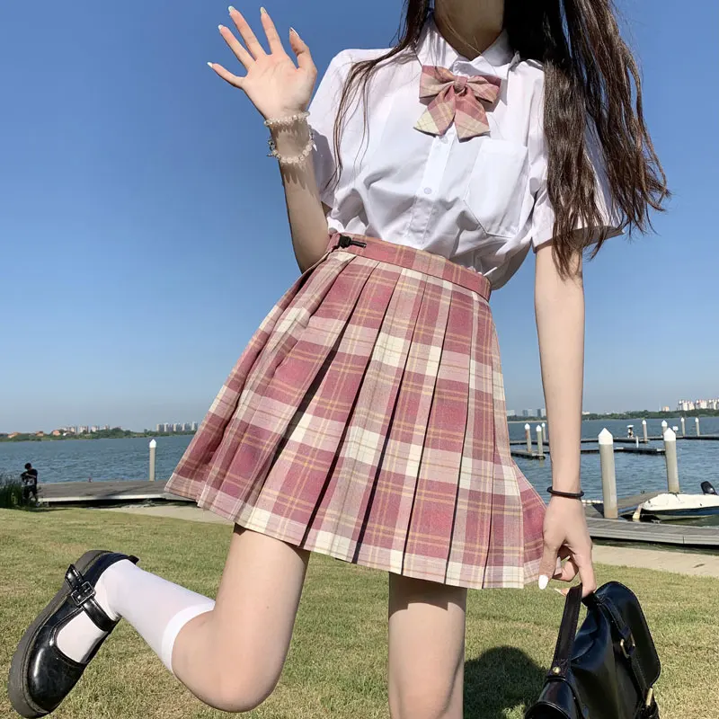 Korean School Uniform Girls Student Full Set Short Sleeve Seifuku ...