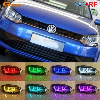 for volkswagen vw polo 5 6r 6c crosspolo vento bt app rf remote control multi color ultra bright rgb led angel eyes kit light