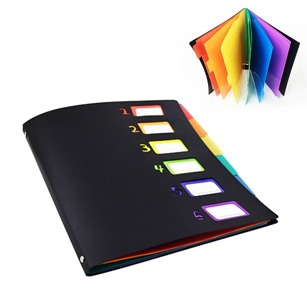 

Расширяющийся органайзер для файлов, 6 карманов, папки, портативный держатель для документов формата A4