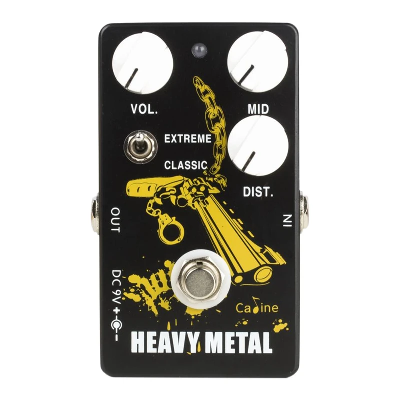 

Caline CP-77 "Bounty Hunter" Heavy Metal High Gain Distortion Pedal Electric Guitar Effect Pedal True Bypass