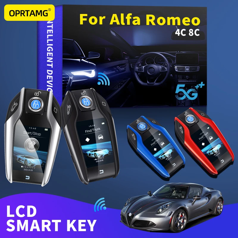 

Умный брелок для ключей с ЖК-дисплеем OPRTAMG для Alfa 4C 8C 1994 1995 1996 1997 1998 1999 2000 2001 2002 2003 2004-2005, автомобильные аксессуары