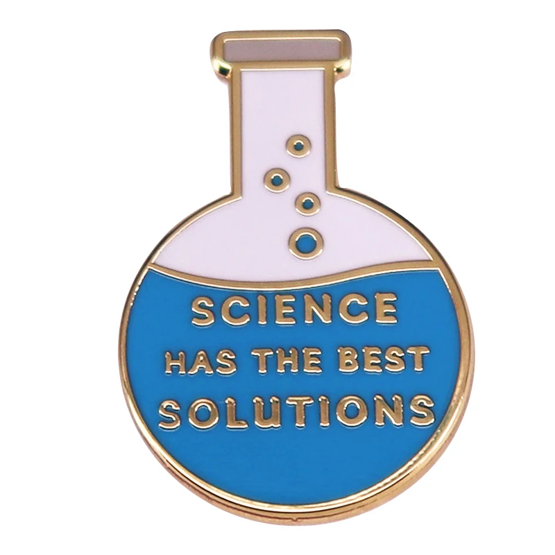 C4711 мультфильм наука имеет лучшие решения жесткая эмалированная колба