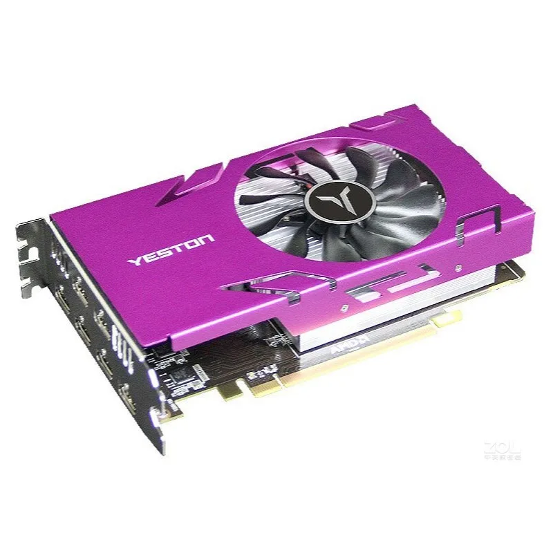 R7 350 4G 6HDMI Игровая видеокарта пластина gpu многоэкранный ПК компьютер не RX 560 5700 580 590