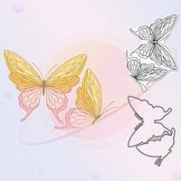 flying butterfly cutting dies clear stamp stencils and hot foil template for decor diy scrapbooking metal dies stamps for cards
