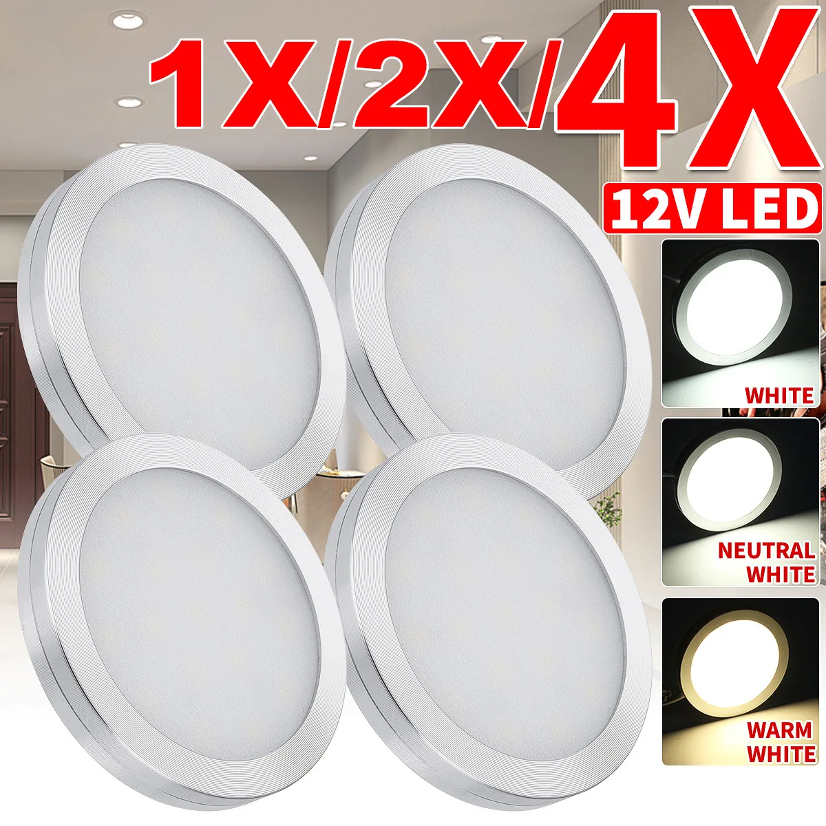 4 / 2 / 1 PCS 12V 18LED Кейп - кар Затягивание крыши RV Читающая лодка Ламп - прицеп RV Внутренние огни Автомобиль Внутренние огни