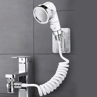 for faucet high pressure shower head set with hose kitchen wall mounted bathroom abs freely retractable