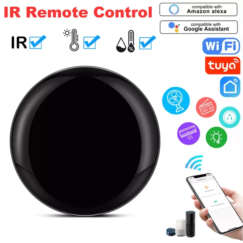 

WiFi IR Remote Control For TV DVD AUD Air Condition Smart Life APP Timing Controller Works With Alexa Home