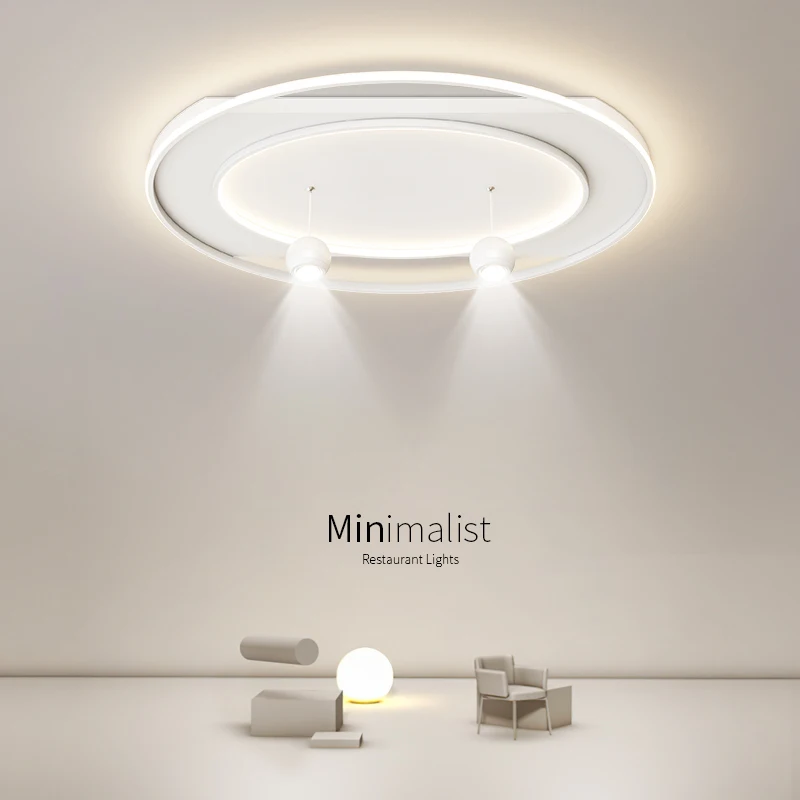 Minimalist Living Room Ceiling Lights Hall Lamp With Spotlight Nordic Bedroom Lamp Warm Art Room Lamp Simple Dining Room Lamp