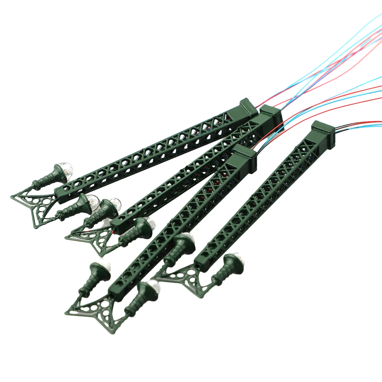 4 шт. модель железнодорожных фонарей решетчатая мачта макет света N пейзажа
