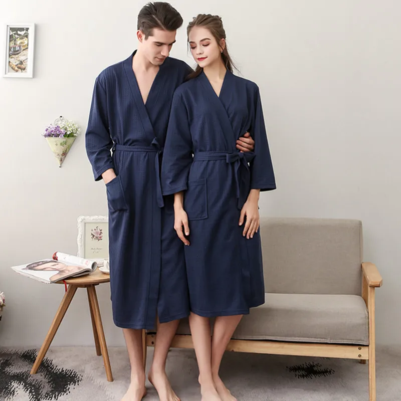 Brand Designer Couples Bathrobes Women's Robes Winter Dressing Gowns For Women Men Female nightgowns Kimono Robe Clothes