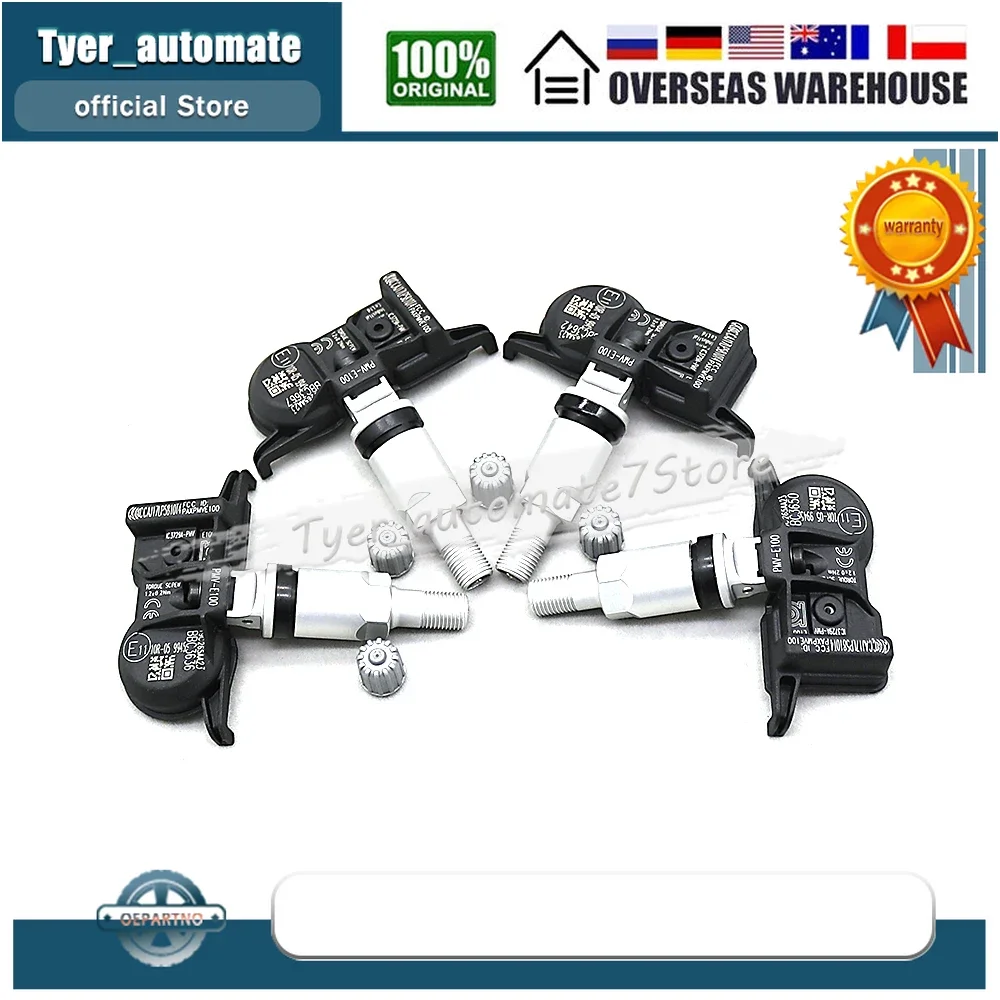 

4 шт. PMV-E100 42607-53040 датчик давления в шинах датчик мониторинга 433 МГц для Toyota AVALON CAMRY 4RUNNER COROLLA