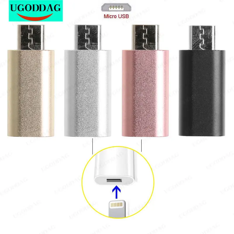 Фото 8-контактный переходник с разъемом Lightning «Мама» на Micro USB «папа», адаптер, конвертер для телефона Android для Samsung Galaxy S3 S6/Edge S7/Edge №1