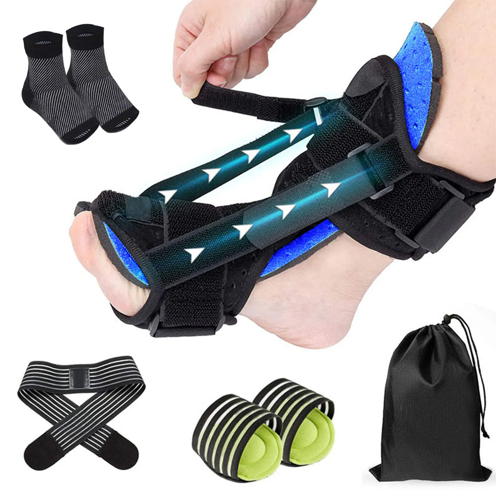 

Plantar Fasciitis Night Splint Foot Drop Pain Relief Ankle Brace Orthosis Pain Relief Toe Foot Care Fasciitis Splint .