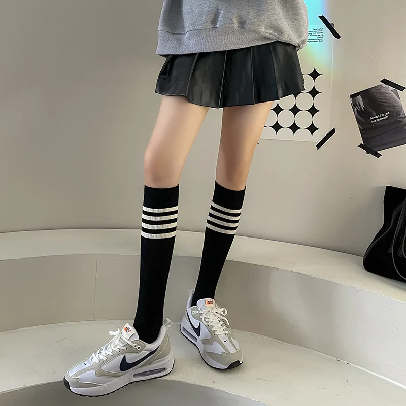 Harajuku Knee High Socks INS Lolita JK Long Socks for JK Girls OverKnee Socks Thigh High Socks For European American Socks Women