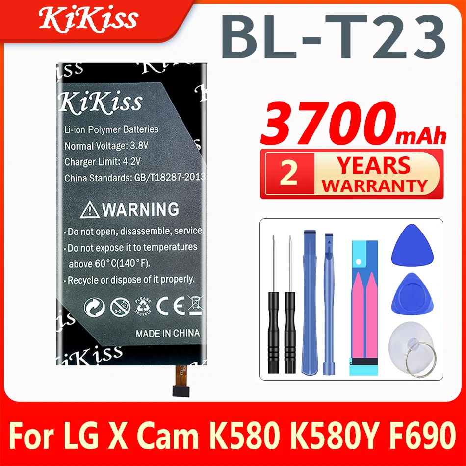 

Аккумулятор KiKiss 3700 мАч BL-T23 для LG X Cam X-Cam X Cam K580 K580Y F690 K580DS фотоаксессуары + Подарочные инструменты