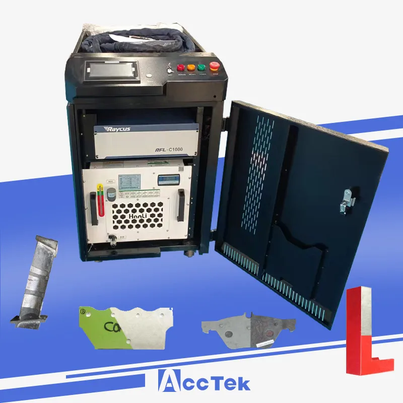 

AccTek High Efficiency 1000W 1500W 2000W Continuous Fiber Laser Cleaning Machine for Rust Oil Paint Removal