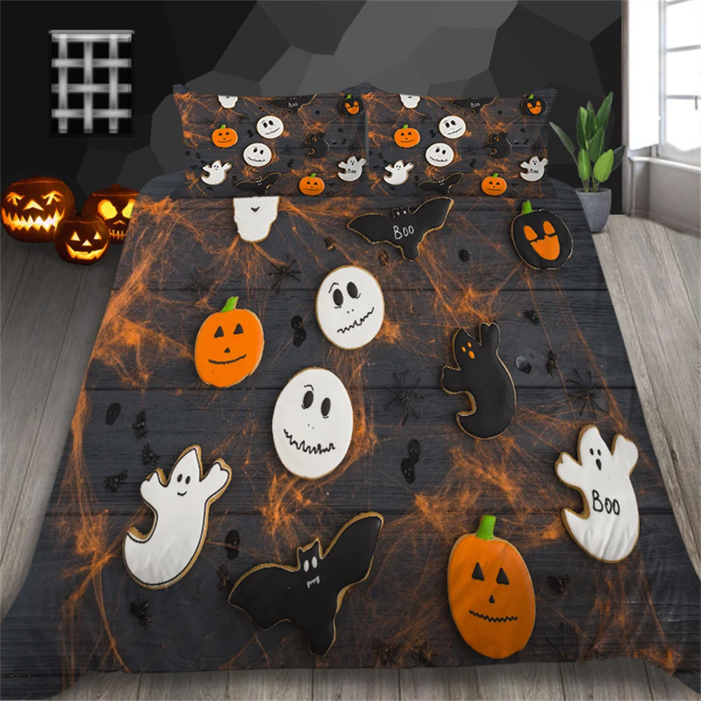 

Комплект постельного белья из полиэстера, с мультяшным принтом