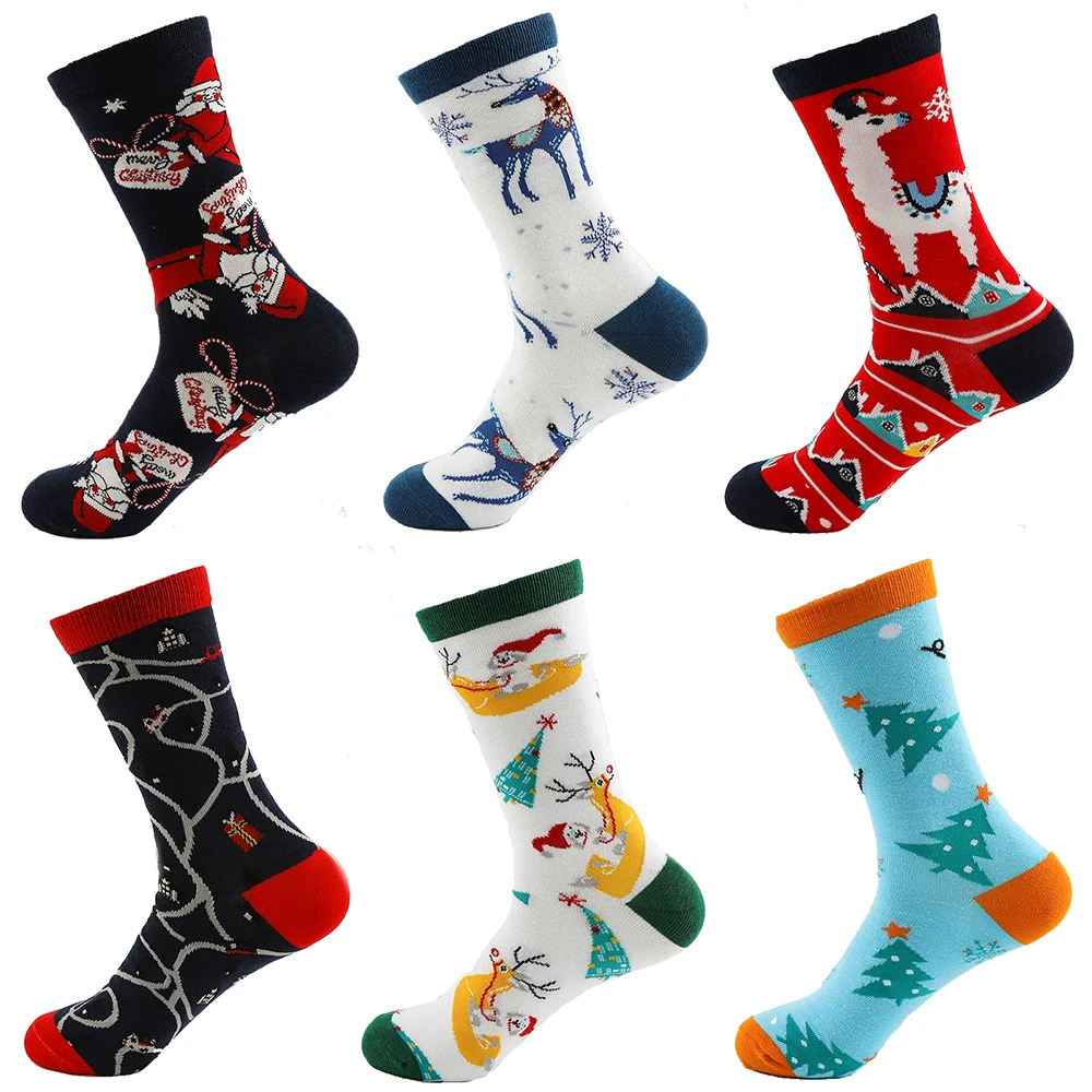 

New trendy socks, street trendy socks, Christmas socks, female mid-tube alpaca socks, one dropshipping long sock