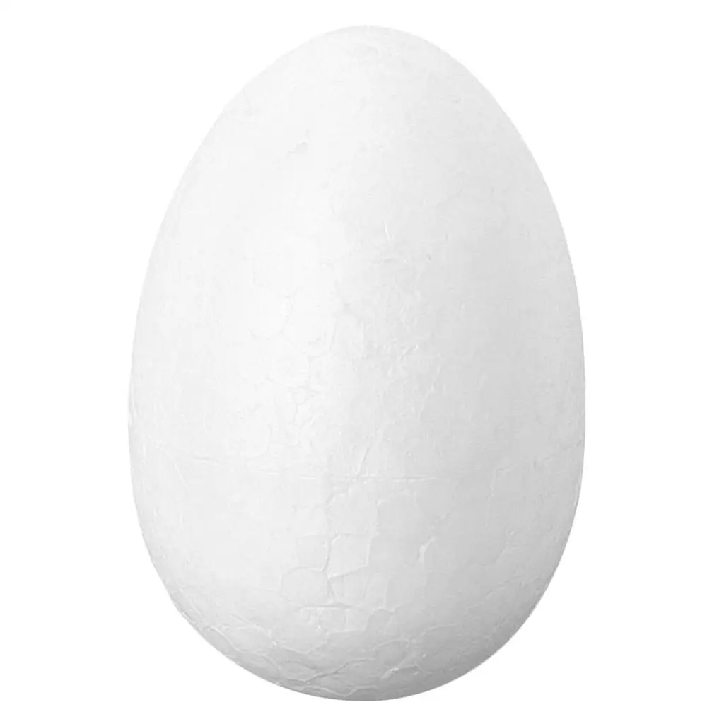 

115mm Large Foam Chicken Egg Easter Egg Craft White Life Hope Symbol