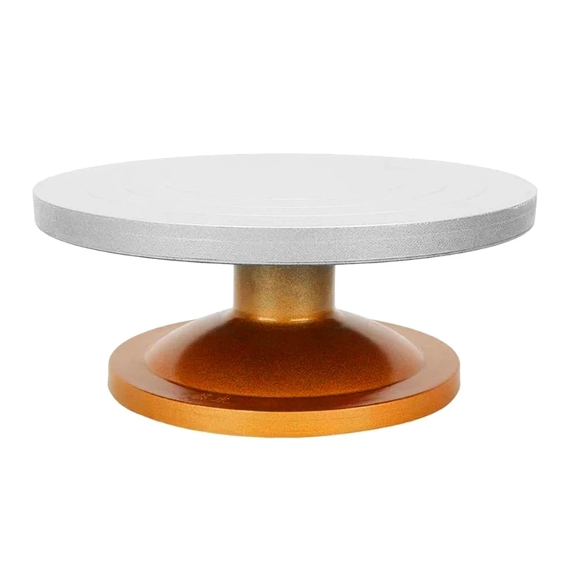 

HOT SALE Rotating Cake Turntable Cake Stand Cake Decorating Supplies Plastic Steel Turntable For Pottery Art DIY Baking Cake