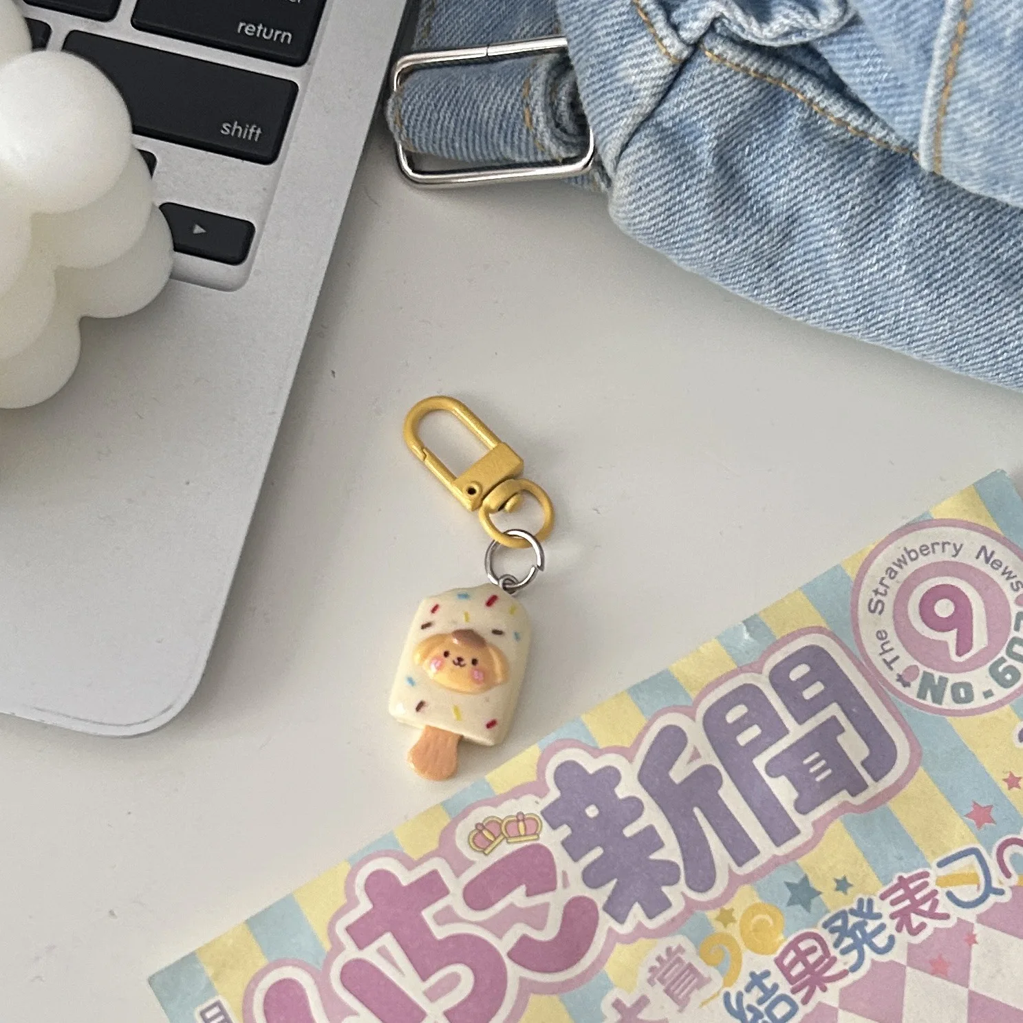 Брелок для ключей Mymelody Kuromi рюкзак мороженого брелок Hello Kitty подарок друзей