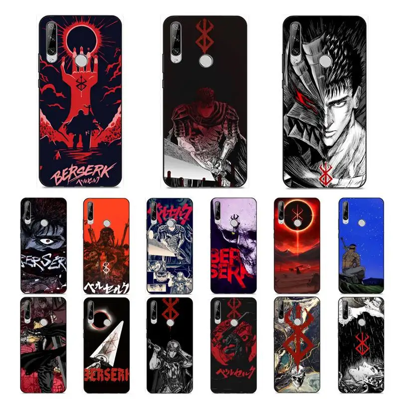 

Anime Berserk Guts Phone Case for Huawei Y 6 9 7 5 8s prime 2019 2018 enjoy 7 plus