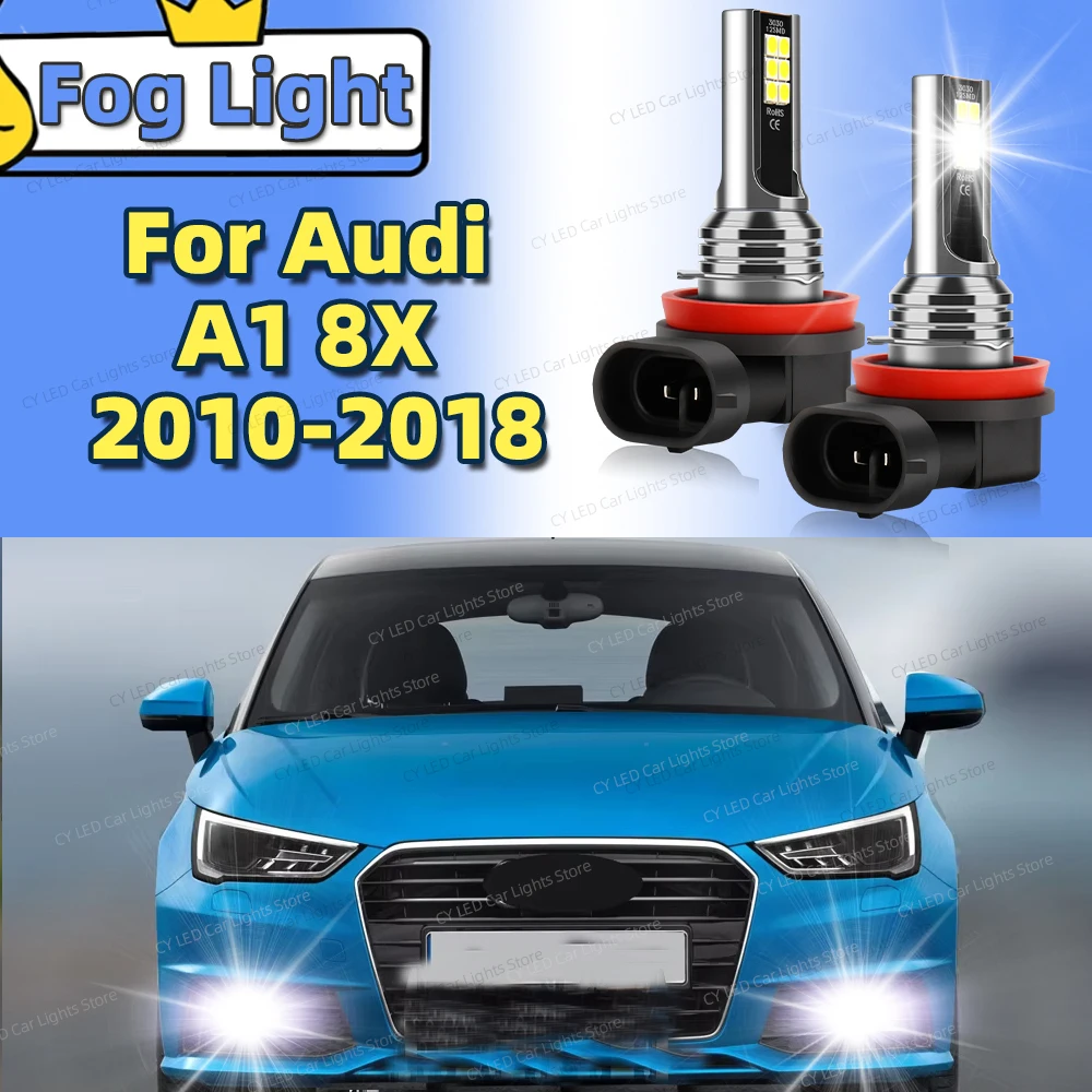 2 шт. светодиодные автомобильные противотуманные фары для Audi A1 8X 2010 2011 2012 2013 2014 2015