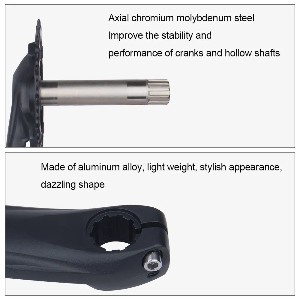 Комплект велосипедных кривошипов Bolany 32T полый Кривошип MTB встроенный 104BCD 170 мм с