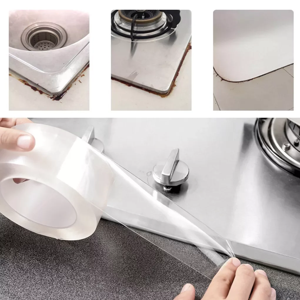 

Mildew Kitchen Sink Strong Self-adhesive Transparent Tape Tape Bathroom Gap Strip Self-adhesive Pool Water Seal