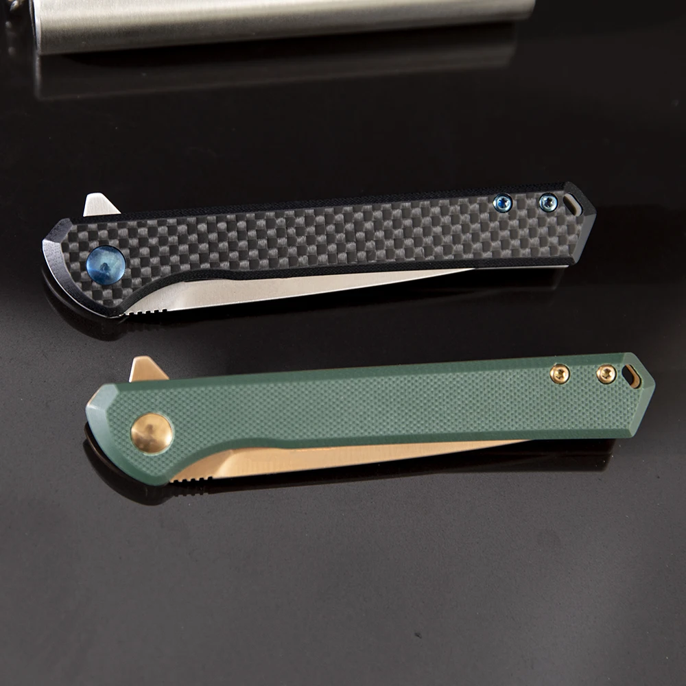 Складной нож с лезвием D2 карманный рукояткой G10 для кемпинга охоты повседневного