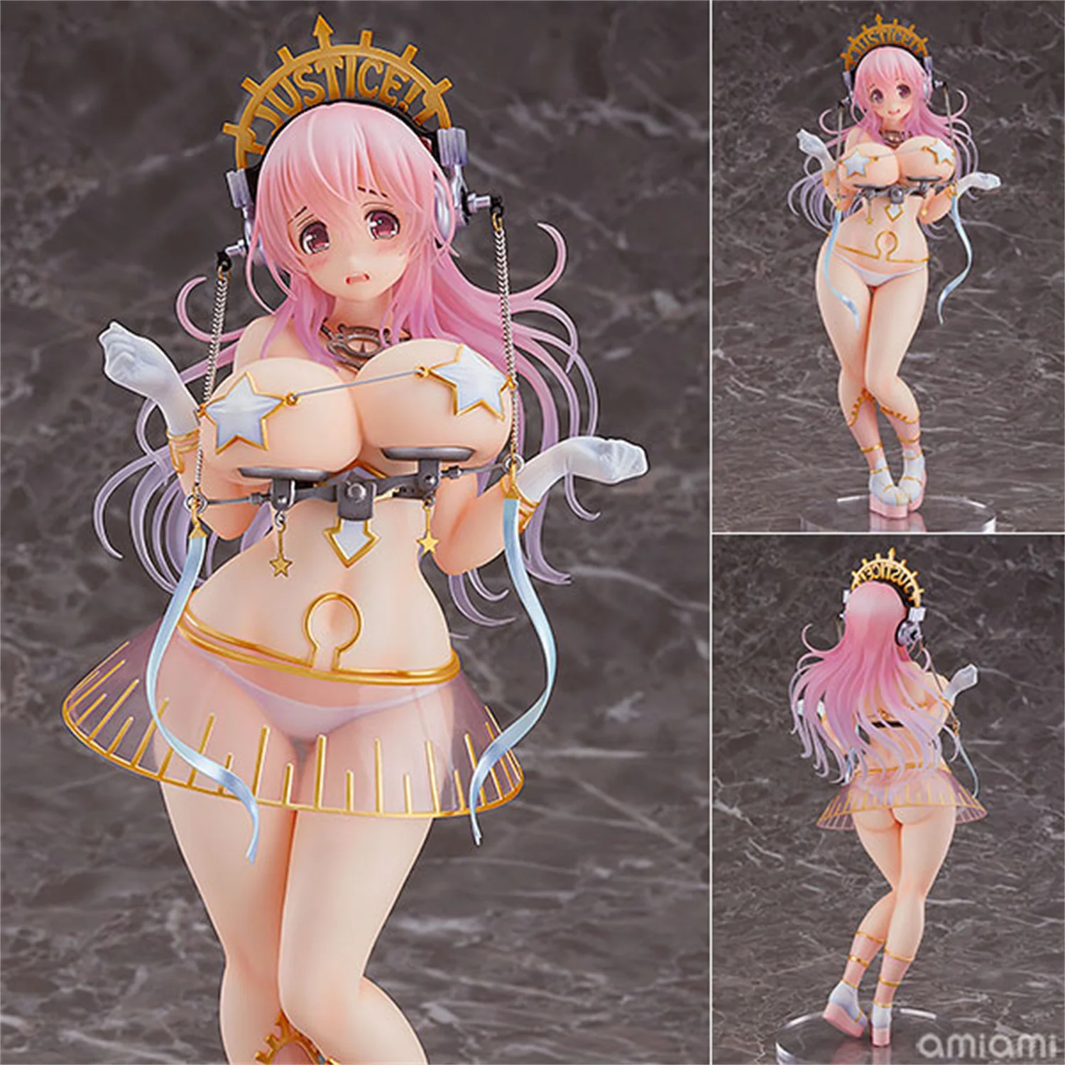 

Super Sonico Libra Ver. Коллекция 1/7 года, ПВХ игрушечная аниме девушка с сексуальным порезом, модель куклы Hentai, Коллекционные Подарочные игрушки для в...