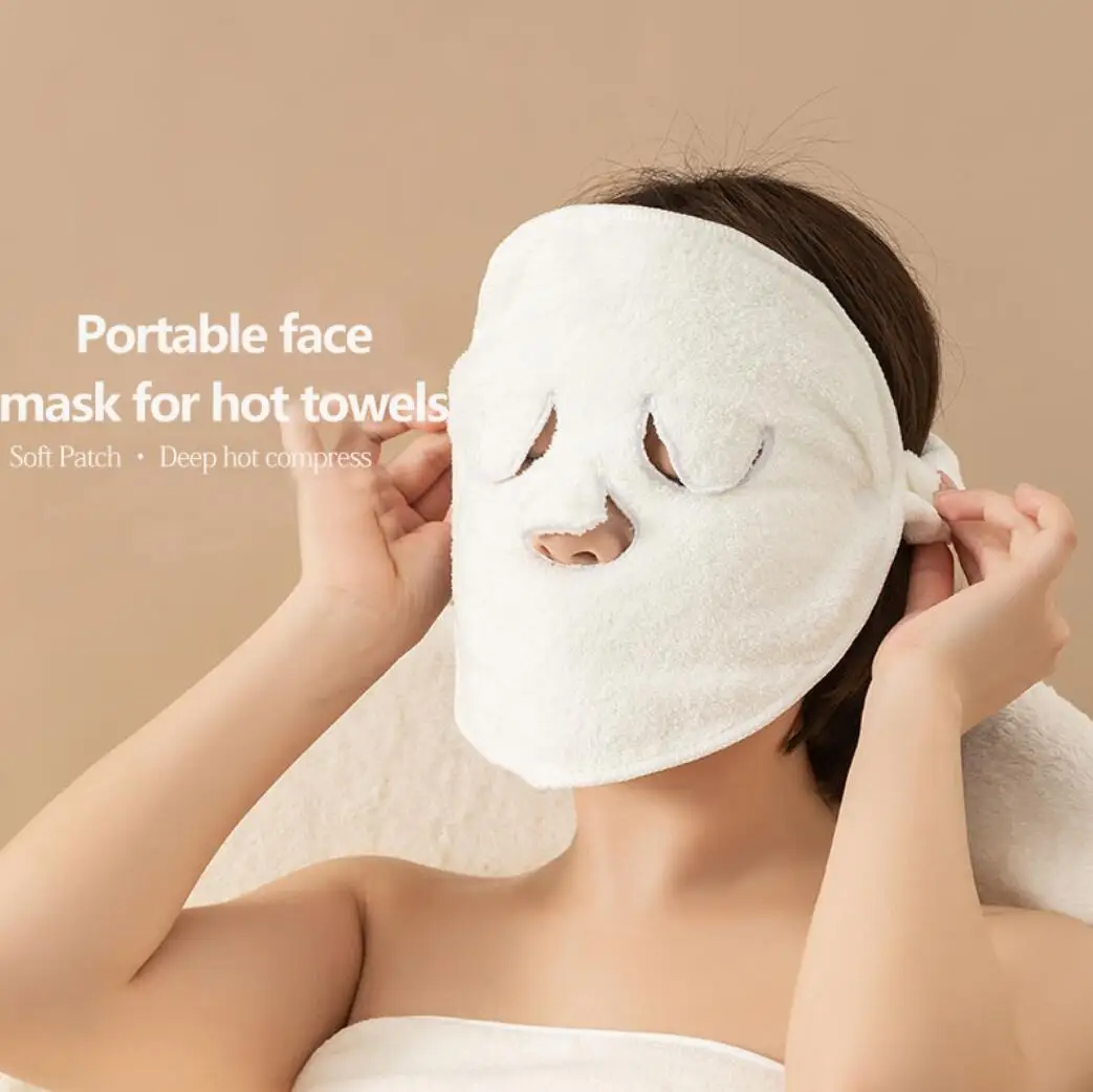 

Facial Skin Management Mask Cover Hot Compress Towel Mask Beauty Hot and Cold Steam Household face wash towel
