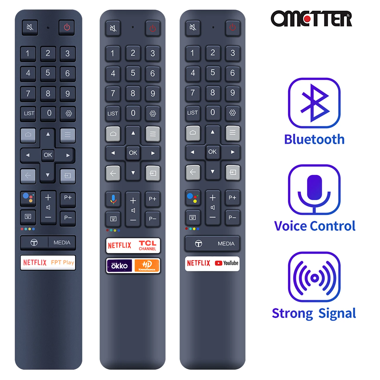 

New Voice Remote Control for TCL Smart TV RC901V FMR1 RC901V FMR7 RC901V FMR5 RC901V FMR3 DRC901V RC901V FMR6 RC901V FMRD 50P728