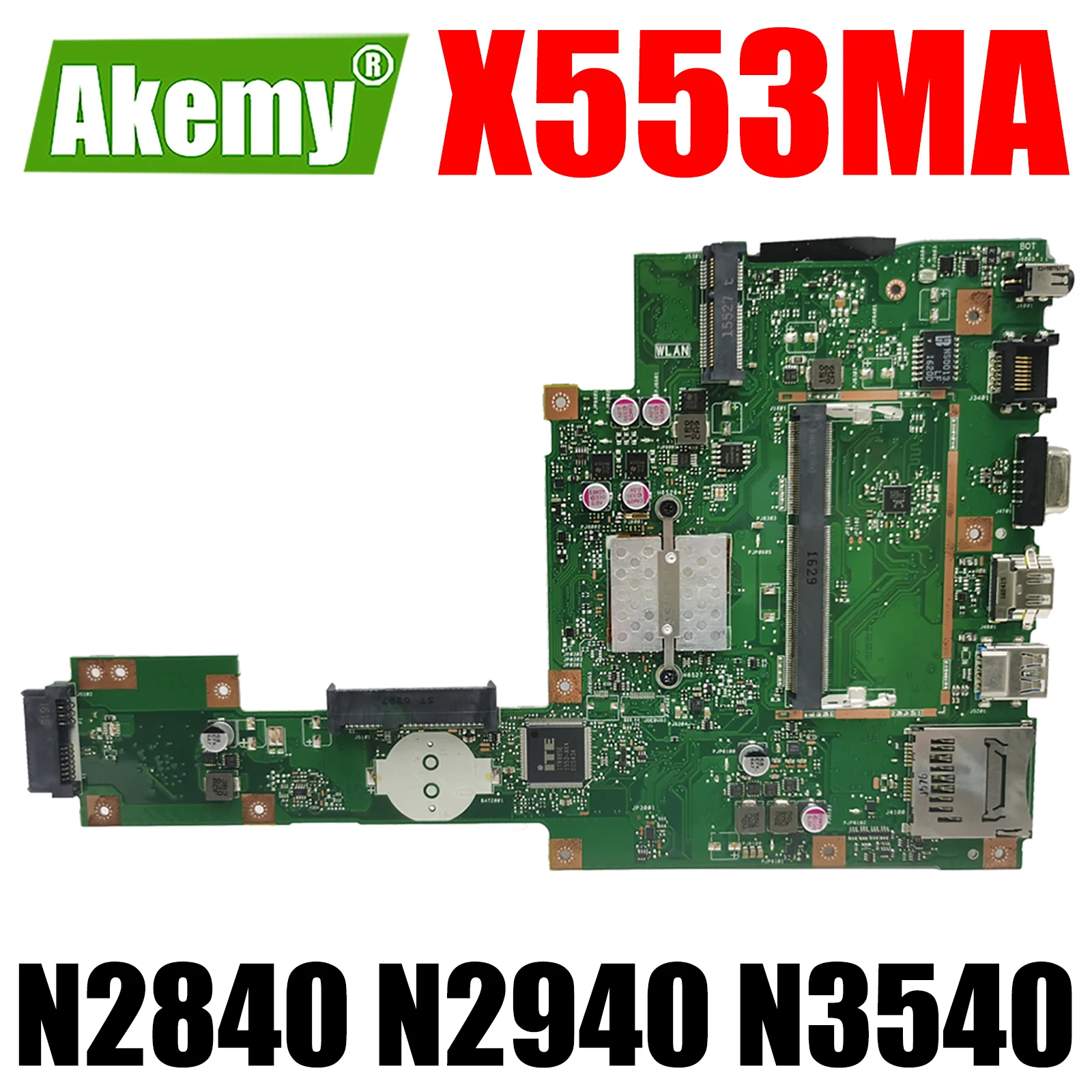 

Материнская плата X553MA N2830 N2840 N2930 N2940 N3530 N3540 CPU для ASUS X553MA X503M F553MA F553M F553M Материнская плата ноутбука