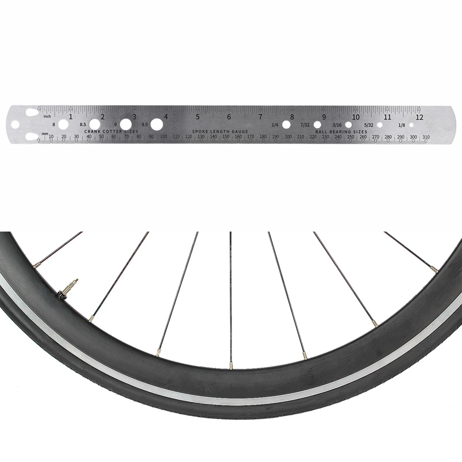 1 шт. измерительная лента для спиц линейка измерения велосипедных датчик длины