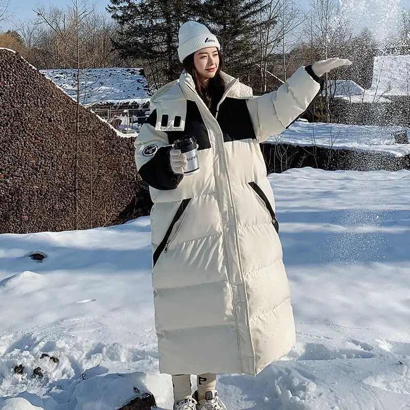 Winter Coat for Women Snowcoats Parkas Jackets Hooded Long Cotton Padded Jacket Oversize Korean Fashion Free Shipping New