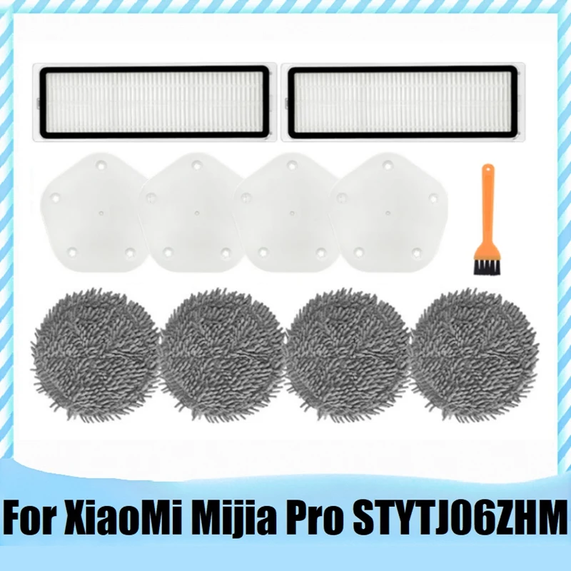 

Сменные запасные части для робота-пылесоса Xiaomi Mijia Pro STYTJ06ZHM, моющийся фильтр HEPA, Швабра, держатель ткани