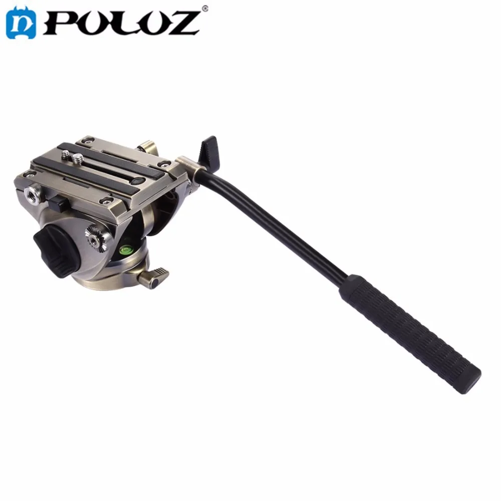 

PULUZ VideoTripod Head & Quick Release Sliding Plate for SLR Cameras Camcorder Hydraulic Panoramic Head for Slider Monopod DSLR