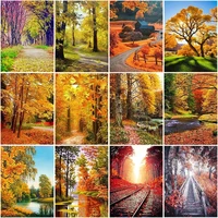 5d diamond painting diy autumn landscape full square round drill resin diamont embroidery cross stitch wall decor